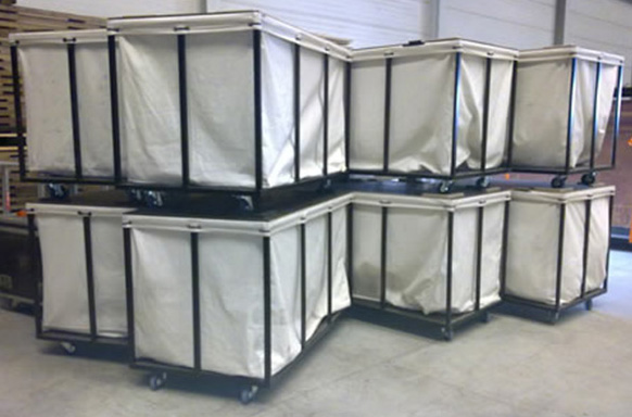 Transportlösung aus Stoff für Vorhänge, Stoffe etc.